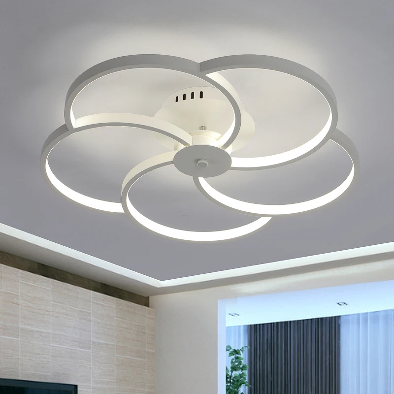 

modern minimalist living room lamp ring ceiling lighting personalized bedroom study dining room lighting