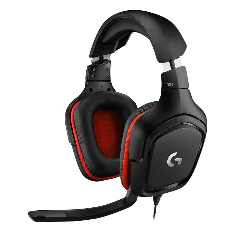 

Logitech G331 3.5mm Wired Gaming Headset Stereo Over-Ear Headphone w/ Mic for Windows Mac Mobile Device