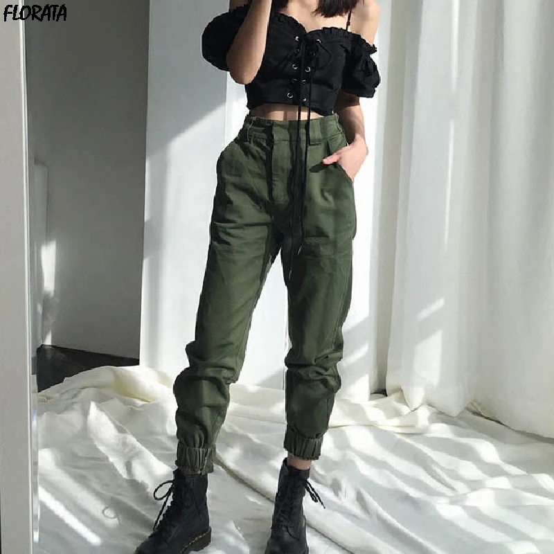 FLORATA Ins/Стильные штаны шаровары для ног женские весенние Новые поступления