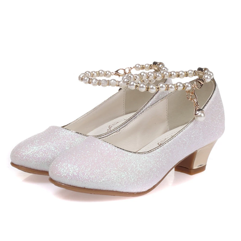 ULKNN zapatos de tacón alto con cuentas para niña, sandalias de princesa, de vestir para niña, sandalias de para fiesta, 2022|Sandalias| -