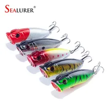 5Pcs Lot Lifelike 3D Eyes 6 5CM 13G 6 Treble Hooks Fishing Lure Popper Plastic Floating