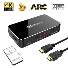 4K@60Hz 4 Port HDMI 2.0 Adapter HDMI Splitter Switch 4 Input 1 Output HDMI Switcher 4X1 For XBOX 360 PS4/3 Smart Android HDTV