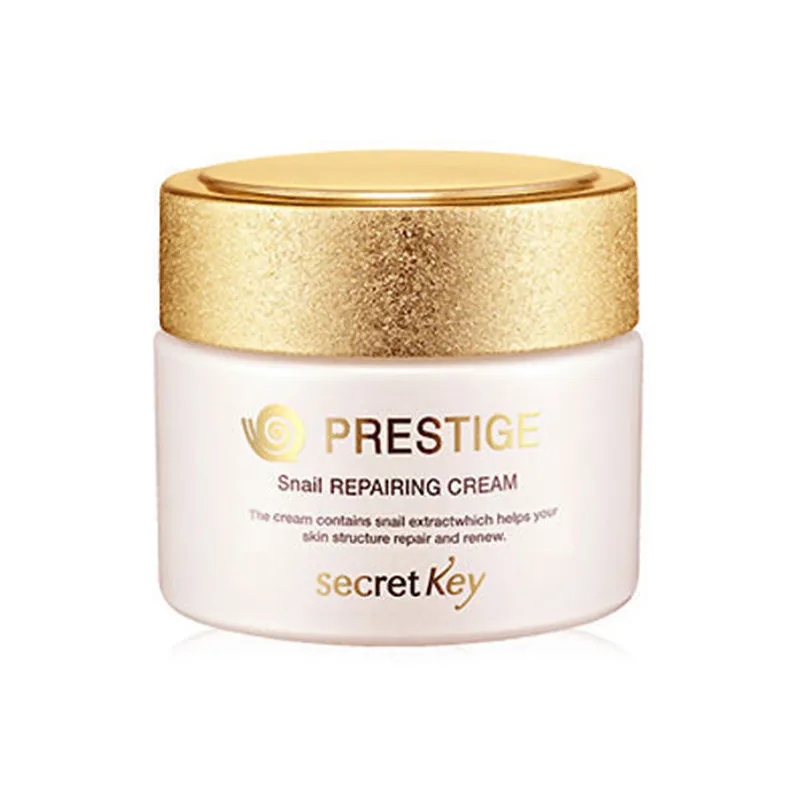 SECRET KEY Prestige Snail Repairing Cream 50g Moisturizer Face Cream Day Cream Whitening Lifting Skin Care Acne Scar Treatment