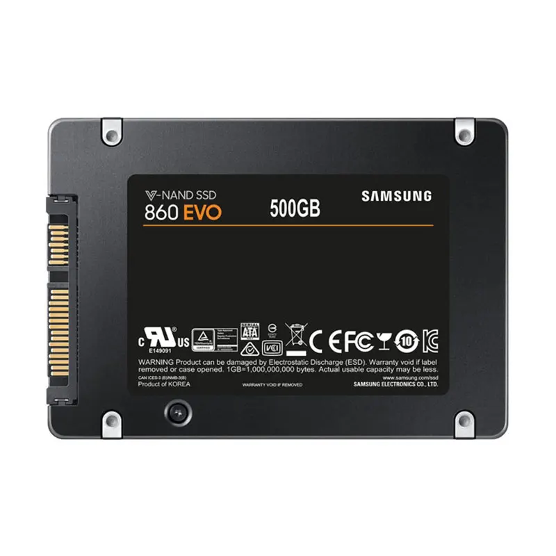 SAMSUNG SSD 860 EVO 250GB 500GB 1 ТБ 2 ТБ Внутренние твердотельные накопители HDD жесткий диск SATA3 2,5 дюймов для ноутбуков настольных ПК