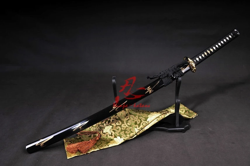 Закаленная глина battle ready полностью Выгравированная tang DRAGON blade JP katana swrod