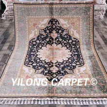 Yilong 5," x8. 3" ручной работы Турецкий Дизайн Handknotted персидские антикварные шелковые ковры(CQG34A5.6x8.3
