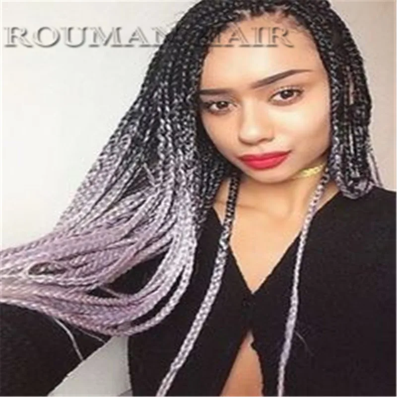 24'' 100g Two Tone Ombre Kanekalon Jumbo Braid Pink Braiding Hair Ombre