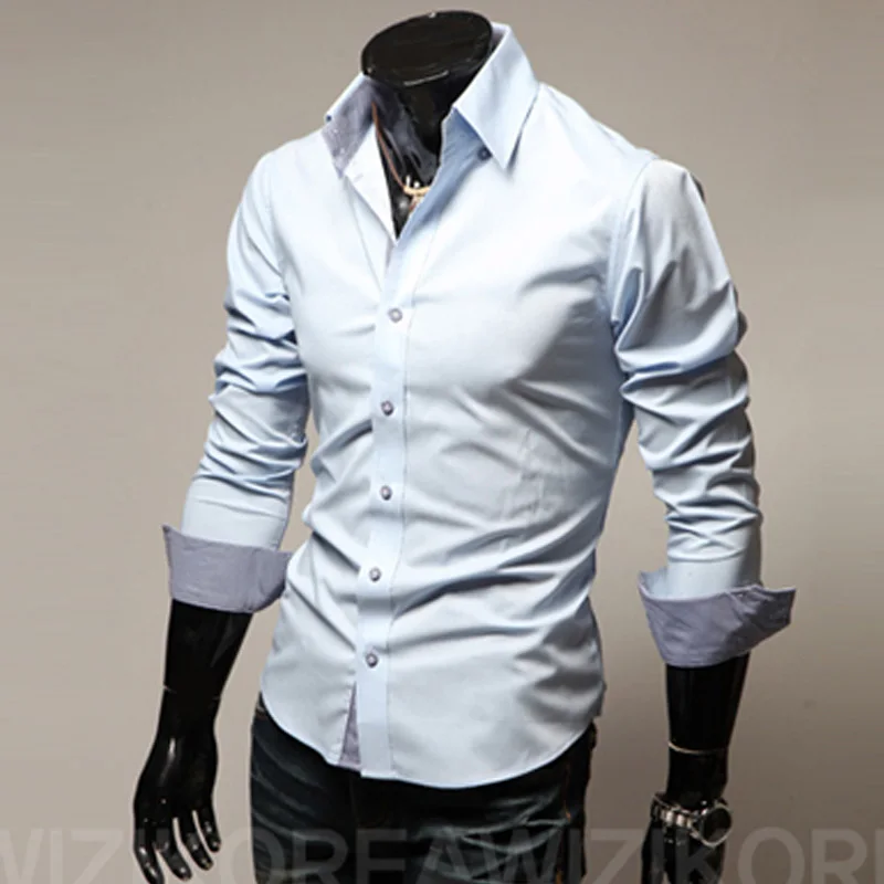 mens casual shirt fashion new designer slim fit long sleeve classic shirts men size 3xl male shirts chemid se homme mens casual shirt fashion new designer slim fit long sleeve classic shirts men size 3xl male shirts chemid se homme