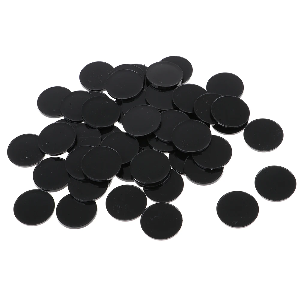 50pcs Plastic Round Base 22mm Miniature Display Stand RPG Wargames Accessory