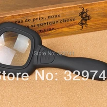 6x60 мм Подарочное увеличительное стекло лупа с ручкой с держателем, СВЕТОДИОДНЫЙ УФ-свет и подарочная коробка