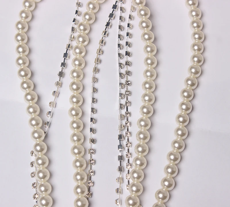 Online TWOTWINSTYLE Perle Perlen Diamant Elasitc Suspengders für Hemd Hosenträger für Frauen Erwachsene Hosen Hosen Röcke Mode Koreanische