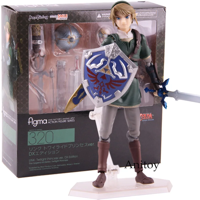 Экшн-фигурка Figma 320 Link Twilight Princess ver. DX Edition Сумеречная принцесса ПВХ Коллекционная модель игрушки