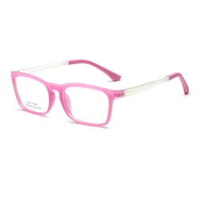 Очень безопасный светильник для детей TR90 оправа для очков Новая мода для мальчиков и девочек простые зеркальные оправа для очков для близорукости очки черный розовый