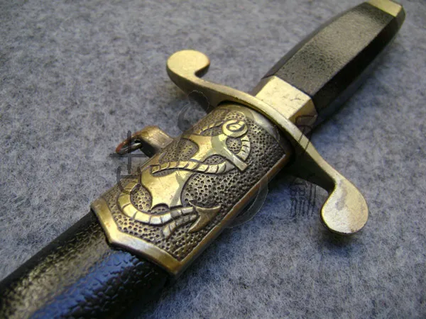 

S0808 MINIATURE BRASS COLD WAR SOVIET UNION CCCP RUSSIAN NAVY NAVAL KNIFE SWORD 14"