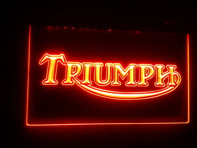

tr04 Triumph Motorcycles Services Repairs beer bar pub club 3d signs LED Neon Sign man cave