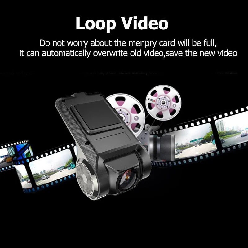VicTsing 1080P Car DVR Camera Video Recorder WiFi ADAS G-sensor Recorder Android Auto Digital Video Recorder Dash Cam Full HD    (7)