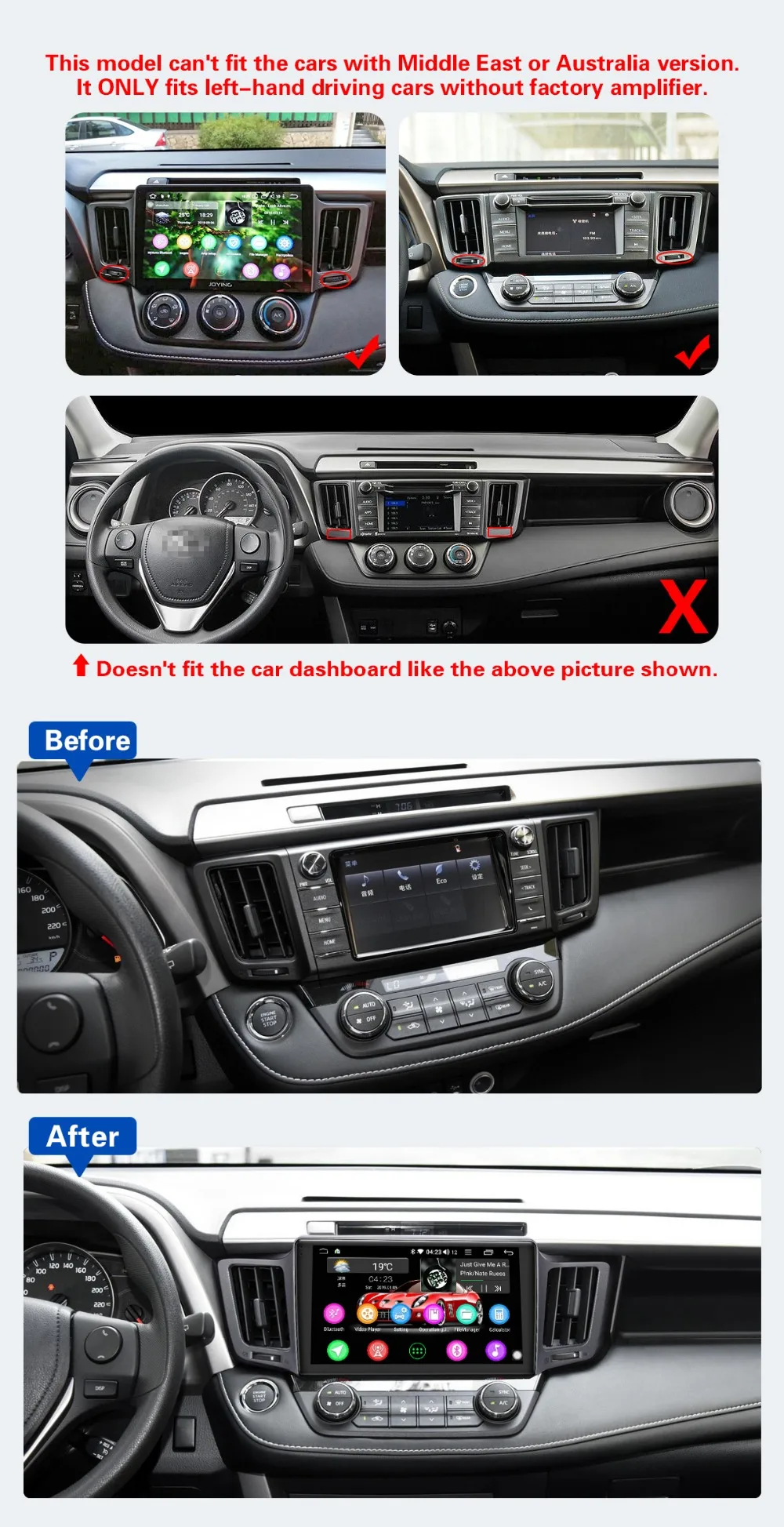 Best JOYING car radio Android 8.1 octa Core 2GB 32GB GPS autoradio 10.1" IPS subwoofer support mirror link for Toyota RAV4 2012-2018 11 Best JOYING car radio Android 8.1 octa Core 2GB 32GB GPS autoradio 10.1" IPS subwoofer support mirror link for Toyota RAV4 2012-2018 11