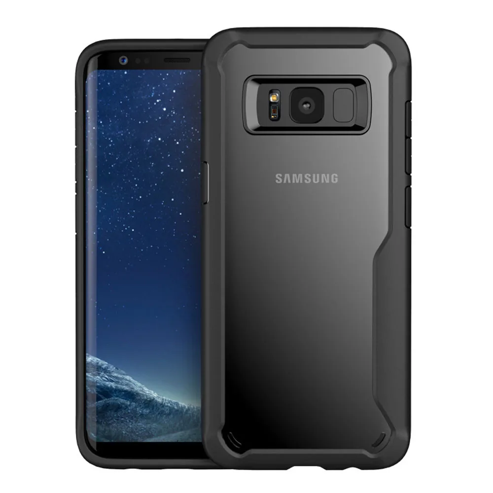 Для Samsung Galaxy S8/S8 Plus мягкая задняя крышка из ТПУ и акрила противоударный Прозрачный