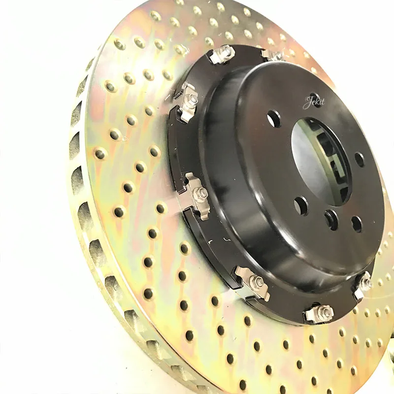 

Jekit big brake rotors 380*34mm drilled pattern with floating center hats for mercedes w203 rim wheel 20'' for CN GT6 brake