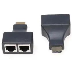 Заводская цена HDMI по RJ45 CAT5e CAT6 UTP LAN Ethernet Симметрирующий удлинитель Ретранслятор-1080 P 3D HD AU4