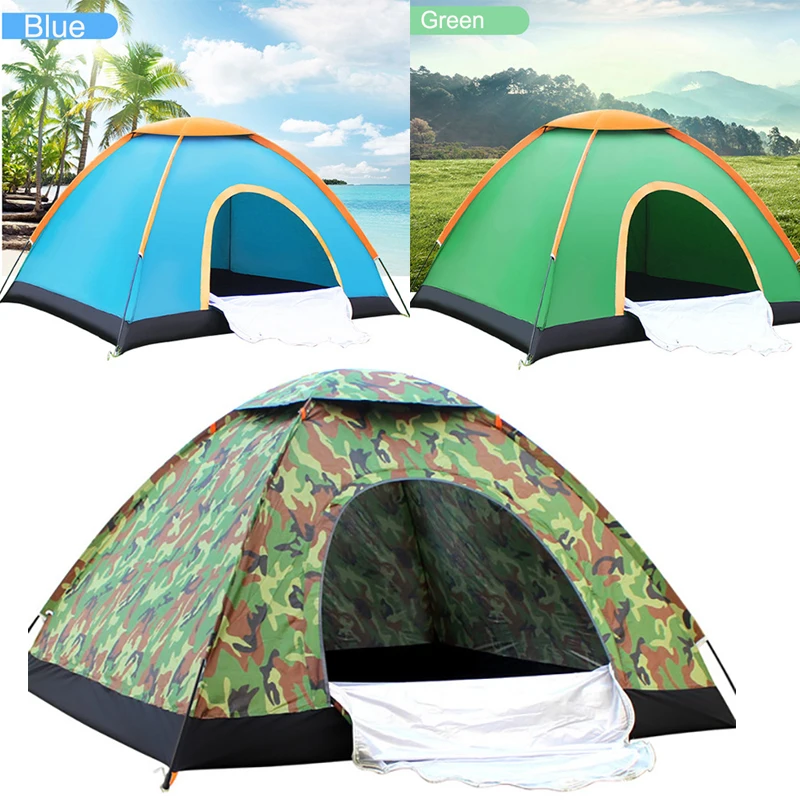 

Outdoor Tents Protable Camping Beach Tent Waterproof for Sun Shelter,Travelling,Hiking Large Space 1 - 2 Person Tent