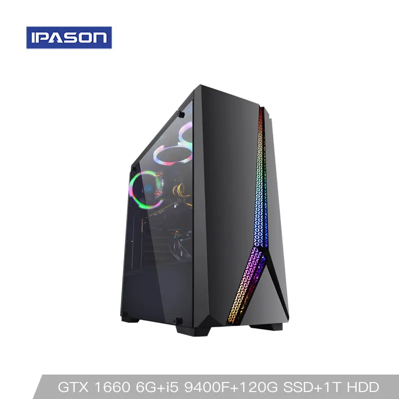  Intel Desktop Gaming PC P24 i5 9400F 6-core /Dedicated Card GTX1660 6G/ASUS B365M/1T+120G SSD/8G DD
