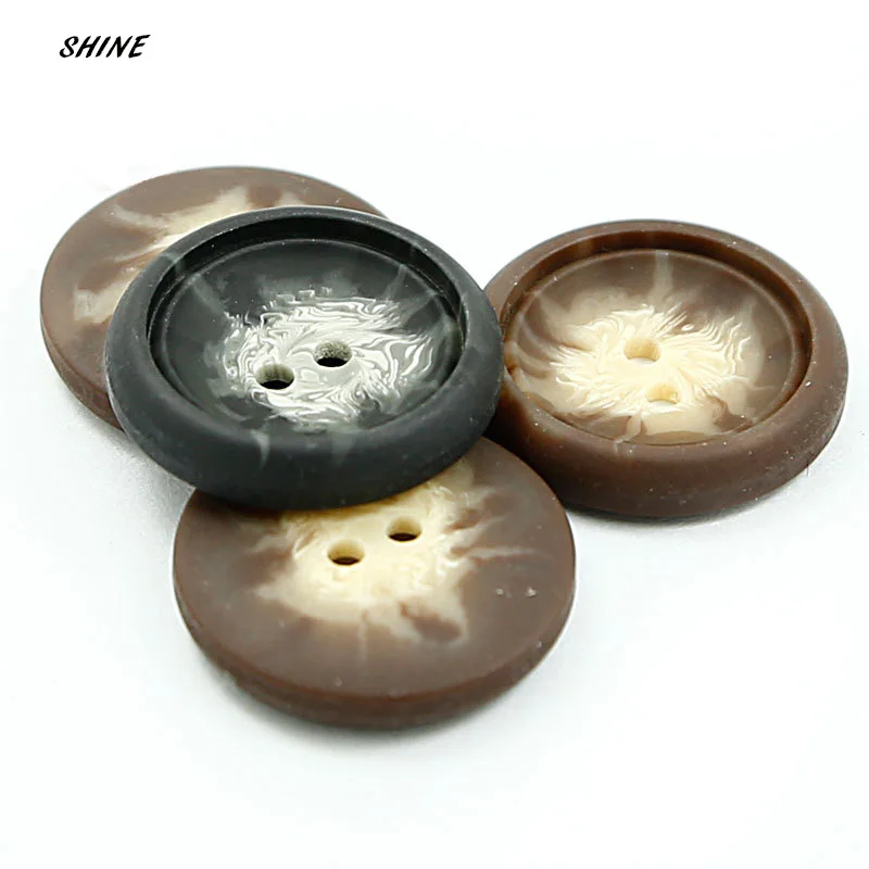 

Resin Sewing Buttons Scrapbooking Round Coffee Black Two Holes Pattern 25mm Dia. 12 PCs Costura Botones Decorate bottoni botoes