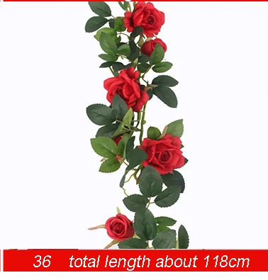 Роскошное красное классическое свадебное украшение цветок Сделай Сам Шелковая Роза Гортензия пион букет для стены невесты ручной Букет - Цвет: 36