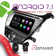WANUSUAL 8” Android 7.1 Car GPS Navigation for Hyundai Elantra 2014 Auto Multimedia Bluetooth-enable Wifi Mirror link Players