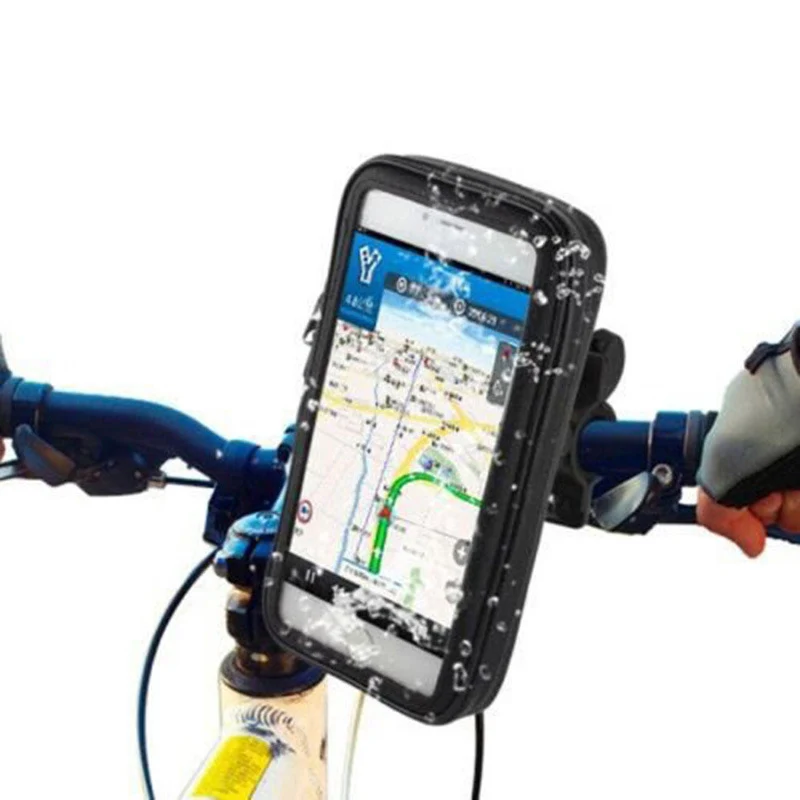

Handlebar Bike Bicycle Mount Holder with Waterproof Case Universal Case for Mobile Phone GPS B2Cshop