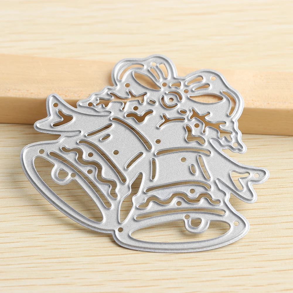 

1 Pc Useful Metal Cutting Matrices DIY Scrapbook Paper Crafts Stamping Paste template christmas bell leaves stencils cutter