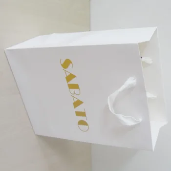 

200pcs 28*20*10cm Small Packaging Bags For Gift Custom Kraft Bag Shopping Strong Bag Wholesale Packaging Paper Shopping Bag