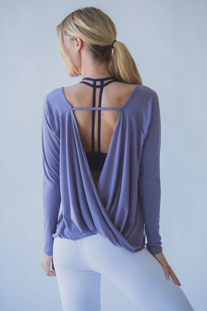 UMLIFE Yoga Shirt Loose Breathable Fitness Shirt Women Sport Top Long Sleeve Yoga Clothing Lightweight Modal Sport T Shir (1)