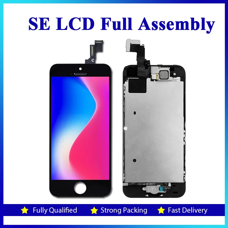 Wholesale 20 PCS/Lot 100% Tested &amp High-quality 4.0-inch Full Set LCD for iPhone SE of Capacitive Touch Screen No Dead Pixel |