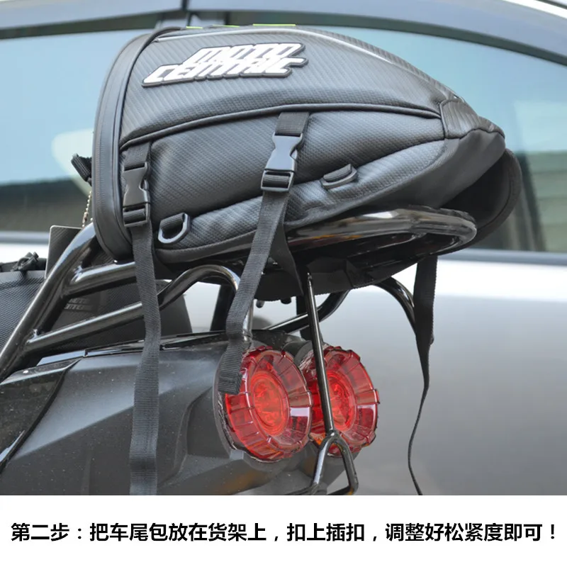 MOTOCENTRIC Motorcycle Bag Waterproof Motorbike Saddle Bags Tail Bag Moto Luggage Suitcase Travel Shoulder Luggage Top Case