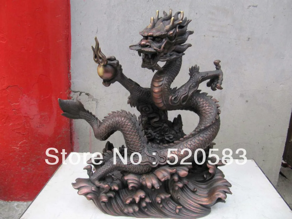 

classical chinese royal imperial auspicious dragon statue