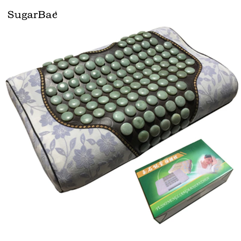 Jade Подушка Тяговая кровать подушка для здоровья подушка для тела шеи массажер тепло удобный подарок с коробкой посылка