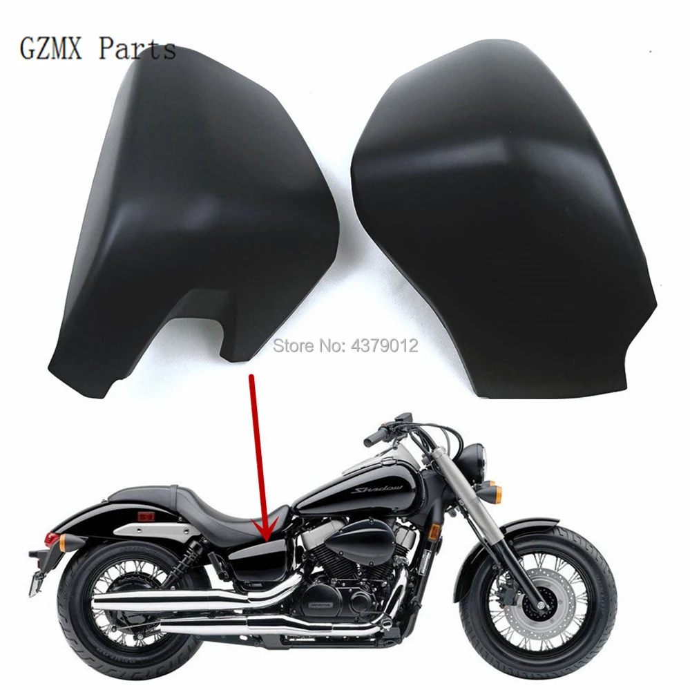 

Motorcycle Side Battery Cover Batteries Side Fairing Guard For Honda Shadow ACE 750 VT750 C D VT400 VT 400 2004 - 2011