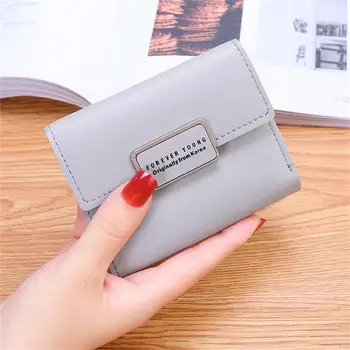 

Mcneely Fashion Mini Purse Short Women Wallet High Quality Zipper PU Leather Ladies Students Purses Card Holder Mini Carteras