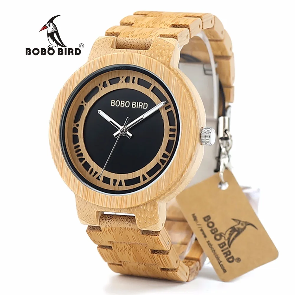 BOBO BIRD L-N19 Modern Watch Wooden Wristwatch Men Top Brand Origin Handmade Fashion Watches for Men in China