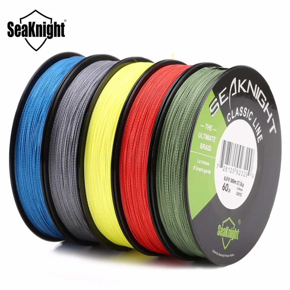 SeaKnight CLASSIC CL 300 м PE плетеные лески 4 нити мультифиламентная леска для ловли карпа 6 8
