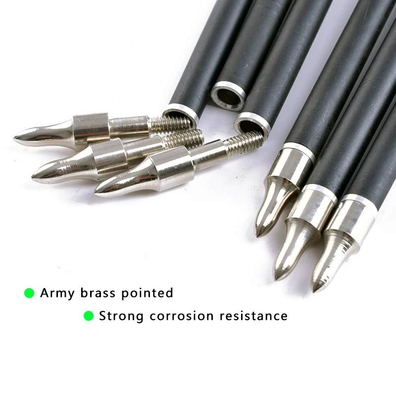 24PCS-30-Inch-Carbon-Arrow-Blue-Turkey-Feather-With-Replaceable-Arrow-Tip-For-Compound-Recurve-Bow