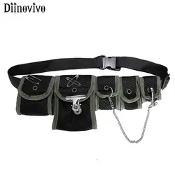 DIINOVIVO Multi Pocket Hip сумка тактипосылка упаковка поясная сумка женская мода унисекс Грудь сумка Функциональная женская поясная сумка WHDV1100