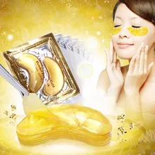 LISITA 20pcs(10pair) High quality Gold Crystal collagen Eye Mask Hotsale eye patches Eye Anti-Wrinkle Remove Black Eye Face Care