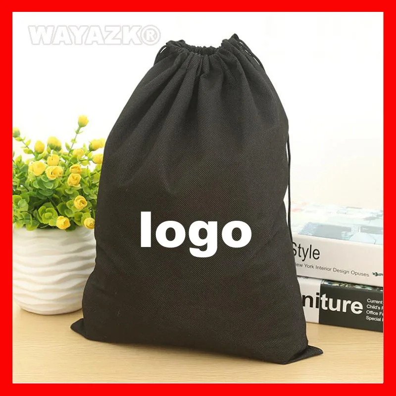 

(500pcs/lo)t size 40x50cm PP Polypropylene non woven fabric drawstring bag with custom logo