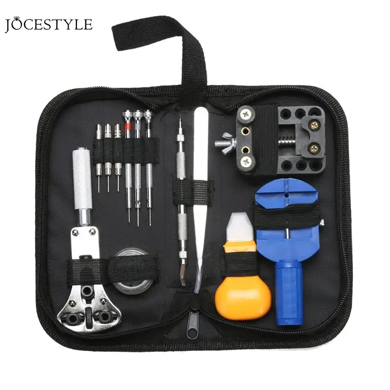 

13Pcs Watch Tools Clock Repair Tool Kit Opener Link Pin Remover Set Spring Bar Watchmaker Tools
