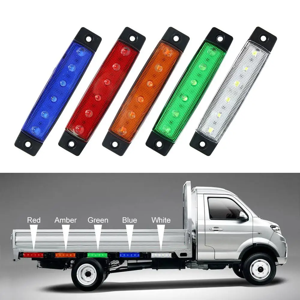 

6 LED Side Marker Indicator Truck Signal Light Tail Trailer Warning Lamp Modification Decoration