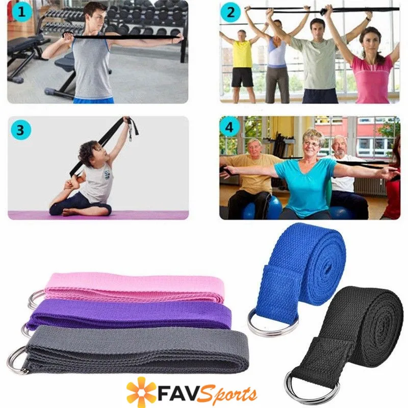 Регулируемый ремешок для йоги для женщин тренировочный эластичный ремешок d-кольцо упражнения веревка фитнес тренировка тяги полосы