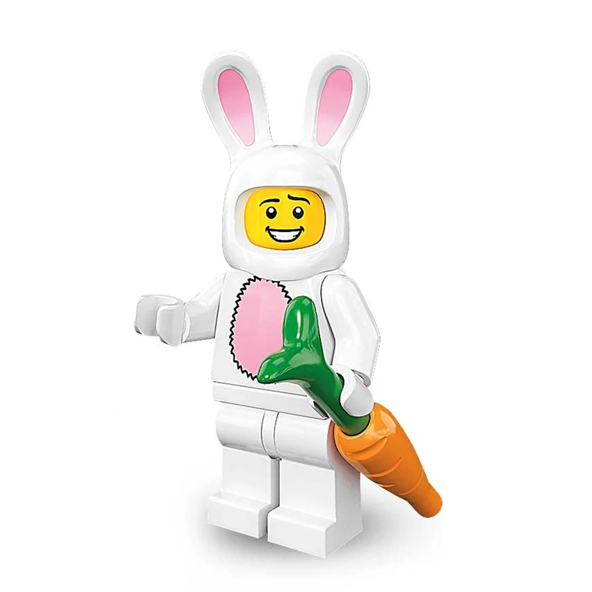

SingleSale Series 7 8831 Bunny Rabbit Man with Carrot SUPER HEROES STAR WAR minifig Assemble Building Blocks Kids Gift Toys