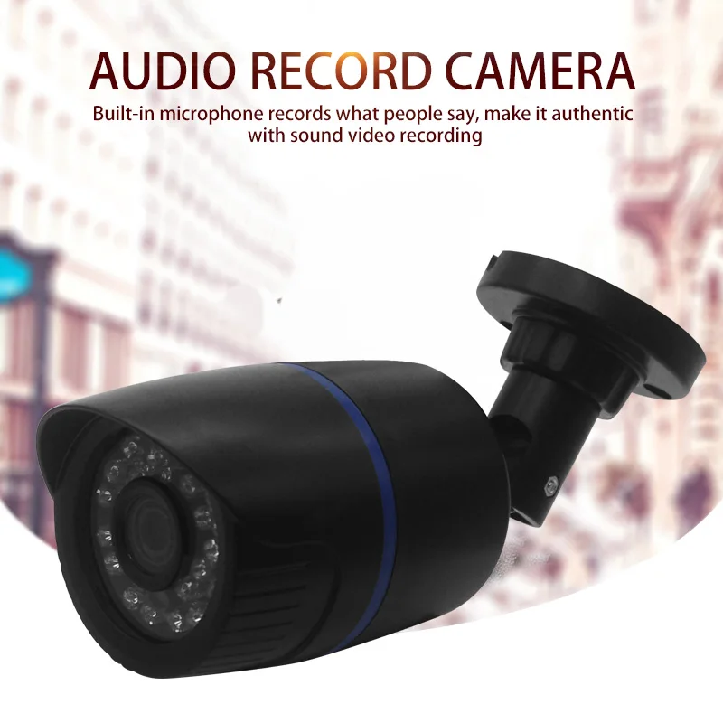 H.265 1080P 3MP 5MP CCTV камера пуля IP наружная аудио запись звука наблюдения xmeye|Камеры